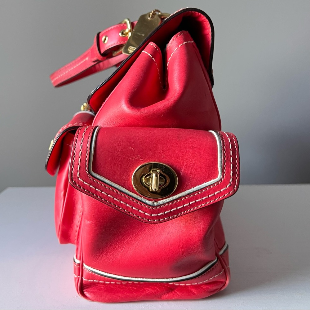 Coach Limited Edition 2006 Daphne Top Handle Satchel - Watermelon Leather - Picture 6 of 16